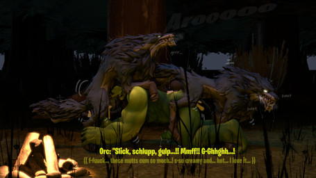 anal anal_knotting anal_penetration animal_genitalia animal_penis balls bestiality bodily_fluids canine_genitalia canine_penis cum deep_throat doggystyle ejaculation erection face_fucking fellatio feral feral_penetrating feral_penetrating_humanoid firepit forest from_behind_position genital_fluids genitals group group_sex humanoid_genitalia humanoid_on_feral humanoid_penetrated humanoid_penis interspecies irrumatio knot knot_root knotted_penis knotting male male/male male_feral male_humanoid male_penetrated male_penetrating male_penetrating_male night oral oral_knotting oral_penetration orgasm_face outside penetration penile penile_penetration penis penis_in_mouth plant precum reverse_doggystyle saliva saliva_string sex text threesome tree trio trashy_sfm blizzard_entertainment epic_games fortnite warcraft canid canine canis humanoid mammal orc wolf wolf_(fortnite) 16:9 3d_(artwork) 4k absurd_res digital_media_(artwork) english_text hi_res source_filmmaker_(artwork) widescreen