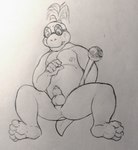 anthro balls blush bodily_fluids feet foreskin genital_fluids genitals humanoid_genitalia humanoid_penis little_penis male nipples nude penis precum soles solo toes young young_male pekkorekko mario_bros nintendo iggy_koopa koopaling scalie hi_res