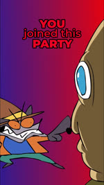 anthro apron armor black_ears blue_clothing blue_eyes blue_shirt blue_topwear brown_clothing brown_hat brown_headwear clothed clothed_anthro clothed_female clothed_male clothing dialogue female female_anthro fully_clothed fully_clothed_anthro fully_clothed_female fully_clothed_male fur gesture gloves grey_body grey_clothing grey_fur grey_gloves grey_handwear grey_hood group hand_gesture handwear hat headgear headwear humor jacket male male_anthro markings notched_ear orange_clothing orange_jacket orange_sclera orange_shirt orange_topwear pink_ears pointing pointing_at_another red_text ring_(marking) ringed_tail shirt shush spinning striped_markings striped_tail stripes tail tail_markings talking_to_another tan_body teeth text topwear trio walking yellow_apron yellow_clothing shoocharu legends_of_avantris bitsy_(legends_of_avantris) booker_(legends_of_avantris) grumley_(legends_of_avantris) canid canine canis domestic_dog mammal molosser mouse murid murine procyonid pug raccoon rodent small_molosser toy_dog 2025 2d_animation 9:16 animated blur_censorship cel_shading censored digital_media_(artwork) english_audio english_text hi_res long_playtime shaded sound voice_acted webm