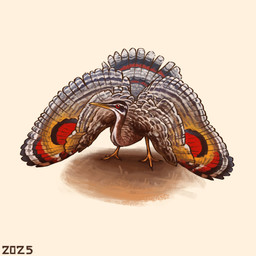 beak black_markings feathers feet feral grey_body grey_feathers long_neck markings mating_dance multicolored_body multicolored_feathers red_eyes red_markings simple_background solo spread_wings white_background white_body white_feathers wings yellow_beak yellow_feet yellow_legs yellow_talons alexpahomov avian bird sunbittern 1:1 2025