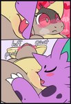 after_transformation blush bodily_fluids body_blush breath claws close-up comic cunnilingus dialogue english_text female feral flustered gender_transformation generation_1_pokemon genital_fluids genitals hi_res holding_leg kangaskhan licking male moan mtf_transformation nidorino nintendo nude nulloffset oral panting pokemon pokemon_(species) pussy saliva sex sitting spread_legs spreading surprised_expression text thumbless tongue tongue_out transformation until_they_like_it vaginal vaginal_fluids yelling
