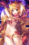 blonde_hair blush clothing_in_mouth female fireworks flower gold_(metal) gold_jewelry hair heart_eyes heart_symbol inner_ear_fluff jewelry multi_tail outside plant smile solo tail tuft squchan animal_humanoid canid canid_humanoid canine canine_humanoid fox_humanoid humanoid mammal mammal_humanoid 2018 hi_res