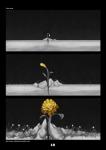 2016 c-puff comic digital_media_(artwork) digital_painting_(artwork) flower greyscale hi_res monochrome plant sequence spot_color sprout_(plant) time_lapse undertale undertale_(series) zero_pictured