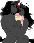 anthro bisexual bisexual_sandwich black_hair blush breasts crossgender female fur group group_sex hair heart_symbol horn long_hair male mtf_crossgender nude pink_hair red_eyes sandwich_position semi-selfcest sex smile square_crossover yellow_body yellow_fur evehly friendship_is_magic hasbro my_little_pony mythology fluttershy_(mlp) king_sombra_(mlp) equid equine mammal mythological_creature mythological_equine unicorn 2020 digital_media_(artwork) hi_res