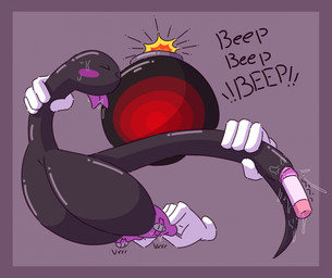 adhesive_bandage animal_genitalia black_body blush bodily_fluids bomb breast_squeeze breasts busty_feral cloaca clothing explosives eyes_closed feral floating_hands forked_tongue genital_fluids genitals gloves handwear imminent_explosion nipple_fetish nipple_pinch nipple_play nipple_pull nipple_vibrator nipples pinch purple_nipples saliva solo squeezing text tongue vaginal_fluids vibrator_on_cloaca wet_face ikakins gastropod mollusk reptile scalie snail snake snittle hi_res