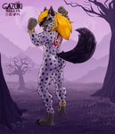 anthro butt male muscular muscular_male solo worship gazuki hyena mammal hi_res