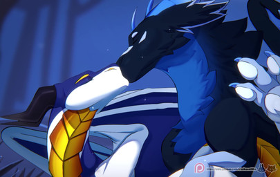 3_toes anus balls black_body black_horn bodily_fluids cum cum_on_balls detailed_background duo eyes_closed feet female feral forest forest_background genital_fluids genitals grass horn kissing male male/female nature nature_background penetration penis plant sound_effects toes tree vaginal vaginal_penetration vulva wings gunterih mikeantilike_(artist) pandoraingrid_(artist) mythology patreon dragon mythological_creature mythological_scalie scalie 2d_animation animated hi_res high_framerate huge_filesize short_playtime sound webm