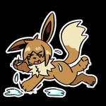 1:1 2024 >.< alpha_channel ambiguous_gender arm_flailing bodily_fluids chest_tuft crying cute_fangs dipstick_tail eevee feral generation_1_pokemon jackrabbit_(artist) leg_flailing lying markings munchkin_(jackrabbit) nintendo pokemon pokemon_(species) sad simplified_pawpads solo tail tail_markings tantrum tear_puddle tears tuft upset