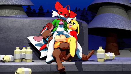 3_toes 4_fingers anal anal_penetration anthro anthro_on_anthro anthro_penetrated anthro_penetrating anthro_penetrating_anthro ball_size_difference balls balls_deep balls_touching belt beverage big_balls big_butt big_ears big_penis black_eyes black_nose bottle bottomless bottomless_anthro bottomless_male bouncing_balls bouncing_penis brown_balls brown_body brown_penis brown_skin brown_tail butt car cheek_frill christmas_clothing christmas_headwear clothed clothing container cute_fangs detailed_background erection eyewear fangs feet fingers floppy_ears frill_(anatomy) front_view fur genitals glans glasses green_clothing group group_sex half-closed_eyes hand_on_back hand_on_head hand_on_leg hat head_tuft headgear headwear holidays huge_balls huge_penis humanoid_genitalia humanoid_penis looking_pleasured low-angle_view lucky_pierre male male/male male_penetrated male_penetrating male_penetrating_male membrane_(anatomy) membranous_frill multicolored_body multicolored_clothing multicolored_shirt multicolored_skin multicolored_topwear multiple_angles narrowed_eyes night open_mouth outside outside_sex penetration penile penile_penetration penis penis_in_ass pink_glans pink_inner_ear pink_tongue plant public public_sex pupils rectangular_glasses red_body red_clothing red_ears red_skin round_glasses sandwich_position santa_hat sex shadow shirt sidewalk sitting sitting_on_another sitting_on_ground smile snowy_tree tail tan_balls tan_body tan_penis tan_skin teeth thick_thighs threesome toes tongue tongue_out topwear totem_pole_position tree trio tuft two_tone_body two_tone_clothing two_tone_shirt two_tone_skin two_tone_topwear vehicle whiskers white_balls white_body white_penis white_sclera white_skin yellow_body yellow_ears yellow_eyes yellow_skin fanfurry christmas cloud_(fanfurry) doggo_(fanfurry) canid canine canis catfish domestic_dog fish kangaroo macropod mammal marine marsupial 16:9 2025 3d_(artwork) 3d_animation animated colored digital_media_(artwork) hi_res loop no_sound shaded short_playtime webm widescreen