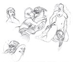 bra breasts clothed clothing cunnilingus duo facesitting female genitals human_on_humanoid interspecies kissing looking_pleasured male male/female navel nipples not_furry nude oral pussy sex sitting_on_another underwear vaginal keroa bioware electronic_arts mass_effect commander_shepard female_shepard garrus_vakarian alien human humanoid mammal turian 2022 absurd_res black_and_white hi_res monochrome sketch sketch_page