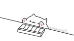 :3 ambiguous_gender electronic_musical_instrument electronics feral key music musical_instrument pawpads paws solo synthesizer endangered_cds bongo_cat keyboard_cat domestic_cat felid feline felis mammal 16:9 2d_animation animated crossover hi_res high_framerate meme short_playtime sound webm widescreen