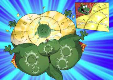 3_toes 5_fingers anthro anus armor ball_punching balls beating big_balls big_butt bodily_fluids butt cape claws clothing cock_and_ball_torture crown cum defeated ejaculation fangs feet finger_claws fingers genital_fluids genital_torture genitals gold_(metal) gold_jewelry green_body green_scales headgear huge_butt jewelry male obese obese_anthro obese_male orgasm overweight overweight_anthro overweight_male pain penis puffy_anus scales sharp_teeth small_penis solo teeth toe_claws toes tongue tongue_out reagan700 donkey_kong_(series) nintendo king_k._rool kremling scalie hi_res