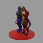 anthro big_bulge big_butt blue_body bulge butt clothing duo grope jockstrap male male/male muscular muscular_male red_body shy simple_background slightly_chubby tail tongue tongue_out underwear dergdrister mythology drister_(dergdrister) tyler_(dergdrister) dragon mythological_creature mythological_scalie scalie 1:1 3d_(artwork) animated digital_media_(artwork) no_sound short_playtime turntable_(animation) webm