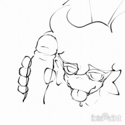 anthro bodily_fluids disembodied_penis drooling female genitals hair handjob humanoid_genitalia humanoid_penis looking_at_viewer male male/female penile penis saliva sex silly_face tongue tongue_out agonizingpain amy_(agonizingpain) fish marine shark 1:1 2d_animation animated frame_by_frame