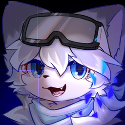 anthro big_eyes biped blue_eyes cute_fangs eyewear eyewear_on_head fangs fur goggles goggles_on_head kemono looking_at_viewer male open_mouth slim_anthro slim_male solo teeth white_body white_fur hlg7777 canid canine fox mammal 1:1 2020 icon