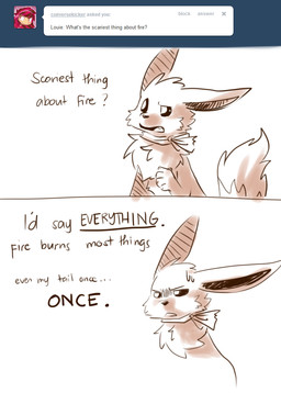ambiguous_gender ask_blog bodily_fluids dialogue feral frown fur scarf solo sweat sweatdrop tail talking_feral text yassui nintendo pokemon tumblr fan_character eevee generation_1_pokemon pokemon_(species) 2012 comic digital_drawing_(artwork) digital_media_(artwork) english_text handwritten_text shaded sketch
