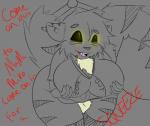 anthro bent_over big_breasts big_butt black_sclera breasts butt chest_tuft dark female fur glowing glowing_eyes grey_background hand_on_breast holding_breast machine seductive simple_background slightly_chubby smile solo thick_thighs tuft wide_hips thatgrouchybadger five_nights_at_freddy's mega_milk scottgames fan_character tammy_(fnaf_oc) animatronic felid mammal pantherine robot tiger grey_theme meme