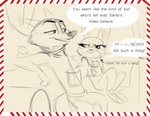 2020 absurd_res anthro border canid canine clothed clothing comic container cup dialogue disney duo english_text fox fully_clothed fur furniture hi_res holding_container holding_cup holding_object judy_hopps lagomorph leporid mammal nick_wilde open_mouth open_smile qalcove rabbit reclining red_fox sketch smile sofa speech_bubble text true_fox white_border zootopia