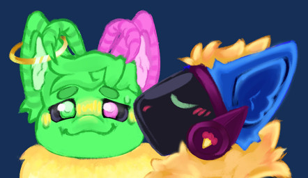 anthro blush duo female glowing kissing kissing_cheek machine male male/female starstruck_venus aurora_heights polaris_caelum arthropod insect lepidopteran moth protogen alpha_channel