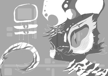 ambiguous_gender feral fur grey_body grey_fur solo naircat mammal mouse murid murine rodent 2017 digital_media_(artwork) greyscale headshot_portrait microsoft_paint_(artwork) monochrome portrait