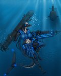 female group large_group machine shorka solo_focus submarine torpedo underwater vehicle water watercraft dragonnetstorm robot 4:5 hi_res