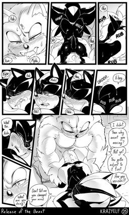 anal anal_penetration anthro ball_fondling balls big_nose big_penis black_nose blush blush_lines bodily_fluids body_blush breath butt_blush claws dialogue drooling duo ear_blush fangs fondling genitals huge_penis larger_male male male/male moan muscular muscular_anthro muscular_arms muscular_male panting pecs penetration penile_spines penis quills_(anatomy) saliva sex sharp_teeth size_difference speech_bubble sweat teasing teeth text krazyelf sega sonic_the_hedgehog_(series) sonic_unleashed shadow_the_hedgehog sonic_the_hedgehog sonic_the_werehog eulipotyphlan hedgehog mammal werecreature wereeulipotyphlan werehog 3:5 absurd_res black_and_white comic english_text hi_res monochrome