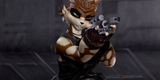 angry anthro bottomwear clothing female focused gloves gun hair handwear holding_object holding_weapon pants ponytail ranged_weapon rifle shirt sniper_rifle solo topwear torn_bottomwear torn_clothing torn_pants urban weapon techwoof warfaremachine_(modeler) holly_zanzibar lagomorph leporid mammal rabbit 2:1 3d_(artwork) absurd_res digital_media_(artwork) hi_res widescreen
