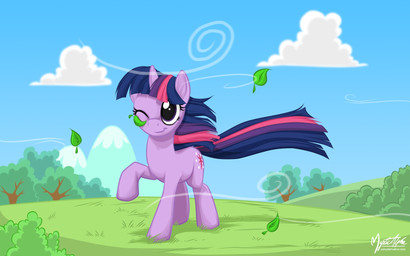 cloud cutie_mark female feral fur grass hair horn leaf multicolored_hair one_eye_closed outside plant purple_body purple_eyes purple_fur purple_hair quadruped shrub sky solo tail tree two_tone_hair wind wood mysticalpha friendship_is_magic hasbro my_little_pony mythology twilight_sparkle_(mlp) equid equine mammal mythological_creature mythological_equine unicorn 16:10 digital_media_(artwork) hi_res widescreen