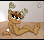 3_toes 4_fingers antlers breasts eyelashes female horn looking_at_viewer pawneddyfurry penny_fitzgerald smile the_amazing_world_of_gumball white_wall wooden_floor wrinkles wristband
Rating: Questionable
Score: 3
User: stickypaws
Date: April 11, 2014