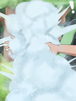 duo female male male/female smoke osoiyume nintendo pokemon gardevoir generation_3_pokemon human humanoid mammal pokemon_(species) 3:4 absurd_res hi_res