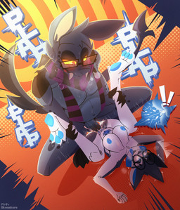 ahegao anthro anthro_on_anthro anthro_penetrated anthro_penetrating anthro_penetrating_anthro belly blue_body blue_fur blue_nipples bodily_fluids breasts breath butt claws cum cum_in_vagina cum_inside cum_splatter dark_eyelids duo ejaculation erection eyewear eyewear_only fangs feet female female_penetrated from_front_position fur genital_fluids genitals glasses glasses_only hindpaw impregnation internal interspecies leg_grab looking_at_another looking_at_partner looking_down looking_pleasured male male/female male_penetrating male_penetrating_female markings narrowed_eyes navel nipples nude open_mouth open_smile orgasm pawpads paws penetration penile penile_penetration penis penis_in_vagina plap pokephilia red_eyes rough_sex sex shell slightly_chubby smile sperm_cell spread_legs spreading tail teeth tongue tongue_out vaginal vaginal_fluids vaginal_fluids_on_penis vaginal_penetration wearing_glasses white_body white_fur womb_tattoo yellow_sclera skweekers neopets nintendo pokemon chiro_(skweekers) fan_character tenkowski bori_(neopets) emolga generation_5_pokemon neopet_(species) pokemon_(species) 2025 crossover hi_res