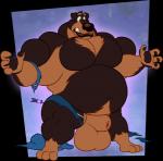 animal_genitalia anthro balls barazoku barefoot biceps big_balls big_muscles biped black_body black_fur black_nose body_hair chest_hair clenched_teeth clothing feet fur genitals growth huge_balls huge_muscles hyper hyper_balls hyper_genitalia hyper_muscles male musclegut muscular muscular_anthro muscular_male nipples nude overweight overweight_anthro overweight_male paws pecs penis penis_tip red_eyes sheath simple_background solo teeth torn_clothing tranquilizer rubberskunktoo jason_tripps tripps canid canine canis domestic_dog mammal mastiff molosser rottweiler alpha_channel