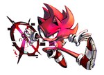 anthro clothing footwear fur gem gloves handwear male narrow_hips phantom_ruby pose red_body red_eyes red_fur red_quills shoes simple_background solo thin_calves thin_legs thin_thighs white_background ebetto sega sonic_forces sonic_the_hedgehog_(series) ruby_sonic sonic_the_hedgehog eulipotyphlan hedgehog humanoid mammal 2022 hi_res