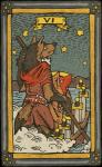 boat brown_body brown_fur card card_template clothed clothing duo fortune_telling fur hair looking_up melee_weapon minor_arcana outside red_body red_fur roman_numeral scar six_of_swords_(tarot) sky standing star sword swords_(tarot) tarot tarot_card vehicle watercraft weapon musorok canid canine canis domestic_dog german_shepherd herding_dog mammal pastoral_dog 2018