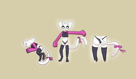 abs accessory ambiguous_gender anthro big_ears bow_ribbon butt clothing furgonomics glowing hoodie legwear long_sleeves lying panties ribbons simple_background sleeping solo tail tail_accessory tail_ribbon thigh_highs topwear underwear white_body anonymous_artist meme_clothing microsoft ori_(series) paggi_outfit xbox_game_studios ori_(ori) guardian_spirit meme shaded simple_shading