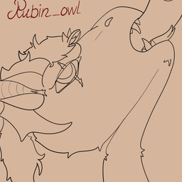 egg egg_in_mouth egg_insertion feral fur hair herm horn intersex open_mouth oviposition ovipositor penetration sex solo teeth tentacle_ovipositor tentacle_sex tentacles tongue tongue_out rubin_owl felkin 1:1 2d_animation animated digital_media_(artwork) frame_by_frame hi_res short_playtime