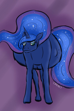 female feral grumpy horn kick pregnant pregnant_female solo tired wings xenopony456 friendship_is_magic hasbro my_little_pony mythology princess_luna_(mlp) equid equine horse mammal mythological_creature mythological_equine pony winged_unicorn