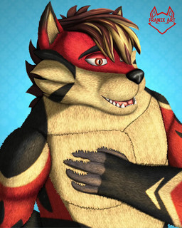 anthro male solo franix_art toku canid canine fox mammal animated hi_res no_sound short_playtime video