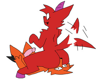 anthro couples duo erection facesitting female female_facesitting_male hooves horn male male/female sitting_on_another tail tail_motion tailwag funny_frendo34 frendo lolly_(lucid_lotus_lolly) lucy_lolly canid canine fox hybrid mammal hi_res intersex_(lore) trans_(lore) trans_woman_(lore)