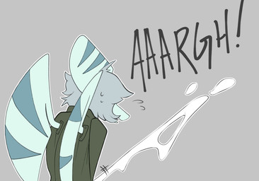 anthro bodily_fluids clothing cum cumshot ejaculation genital_fluids green_clothing green_jacket green_topwear grey_background grey_body grey_hair grey_scales hair head_crest jacket male masturbation penile penile_masturbation scales short_hair simple_background snout solo topwear wings seven_(artist) cavemanon_studios snoot_game green_(snoot_game) prehistoric_species pterosaur reptile scalie 2025 digital_drawing_(artwork) digital_media_(artwork)