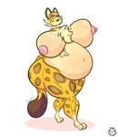 anthro breasts countershading female nipples overweight overweight_anthro overweight_female solo tail thick_thighs imafetish kirby_(series) kirby_and_the_forgotten_land nintendo clawroline felid leopard mammal pantherine absurd_res hi_res