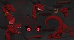 age_difference ass_up cookie description dialogue female feral food glowing glowing_eyes horn jack-o'_pose jewelry necklace pose seductive smile solo tail teeth text tongue wings young apollyondragon mythology dragon mythological_creature mythological_scalie scalie 2023 digital_media_(artwork) english_text hi_res model_sheet portrait signature