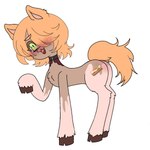 blush body_blush butt butt_blush cloven_hooves cutie_mark female feral fur hooves mane solo tail hasbro my_little_pony fan_character equid equine horse mammal pony 1:1 hi_res