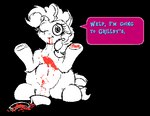 dialogue feral food gesture hooves hot_dog humor joke ketchup looking_at_viewer navel not_blood one_eye_closed shitpost shrug sitting_on_hind_legs slightly_chubby solo speech_bubble text underhoof veggie_dog wink winking_at_viewer frist44 friendship_is_magic hasbro my_little_pony undertale undertale_(series) pinkie_pie_(mlp) equid equine horse mammal pony crossover meme