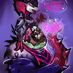 abdominal_bulge after_vore anthro aphrodisiac apode beak belly big_belly big_mouth_(anatomy) bite blood blood_drip blood_in_mouth blush bodily_fluids breasts coiling cum death digestion digestive_fluids dominant dominant_female dominatrix dripping duo ejaculation fangs female feral food genital_fluids horn internal larger_female legless male male/female neck_bite open_mouth oral_vore royalty scratching scratching_head serpentine servitude shoulder_bite size_difference spikes split_form squirming stomach_acid submissive submissive_male tail tanukogirl teeth thorns tongue transformation venom vore weight_gain willing_pred willing_prey x-ray_view ceilo_(wafflezcol) saethra_(wafflezcol) avian bird cobra draconcopode food_creature lamia naga owl pulsatrix reptile scalie snake spectacled_owl true_owl 1:1 comic hi_res story