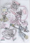 ambiguous_gender anthro black_goo duo female group male solo trio jabutico mob_entertainment poppy_playtime smiling_critters boxy_boo bunzo_bunny catnap_(poppy_playtime) huggy_wuggy mommy_long_legs humanoid hi_res