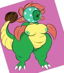 anthro areola belly big_belly big_breasts big_butt breasts butt female flower huge_butt huge_thighs lips navel nipples nude open_mouth petals plant short_stack solo teeth thick_lips thick_thighs wide_hips plantedpot mario_bros nintendo pogchamp dino_piranha elemental_creature flora_fauna piranha_plant hi_res meme