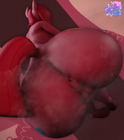 anthro anthrofied anus bent_over big_breasts big_butt breasts butt butt_focus faceless_anthro faceless_character faceless_female female genitals glistening glistening_body hair high-angle_view hooves huge_butt hyper hyper_butt innie_vulva long_hair musk pink_body pink_hair pink_tail plump_labia puffy_anus rear_view solo standing tail unguligrade vulva geodat friendship_is_magic hasbro my_little_pony pinkamena_(mlp) pinkie_pie_(mlp) earth_pony equid equine horse mammal pony 2025 3d_(artwork) digital_media_(artwork) hi_res watermark
