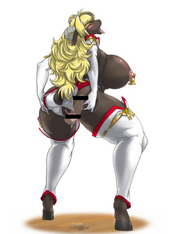 anthro anus big_breasts blonde_hair blush bodily_fluids breasts brown_body brown_fur butt censor_bar disembodied_penis duo erection female female_focus female_penetrated fur genital_fluids genitals hair hand_on_butt horn human_on_anthro humanoid_genitalia humanoid_penis ineffective_censorship interspecies invisible_penis kemono kissing long_hair male male/female male_penetrating male_penetrating_female nipples open_mouth penetration penile penile_penetration penis penis_in_vagina rear_view sex simple_background solo_focus spread_butt spreading standing tongue tongue_out vaginal vaginal_fluids vaginal_fluids_puddle vaginal_penetration vulva white_background baneroku bovid caprine domestic_sheep human mammal sheep 2015 censored hi_res