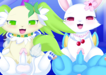 anthro anus balls big_tail blue_body blue_fur brown_nose butterfly_(accessory) cherry_blossom cherry_charm cowgirl_position dim_lighting dwarfism ear_tuft erection female female_on_top flower from_front_position fur genitals green_body green_ears green_eyes green_fur green_tail grey_mane group hand_on_leg happy humanoid_genitalia humanoid_penis imminent_penetration imminent_sex jewelry looking_at_genitalia looking_at_penis male male/female male_on_bottom mane multicolored_body multicolored_fur neck_tuft necklace on_bottom on_top parallel_sex partner_swap pawpads penis pink_jewelry pink_necklace pink_nose plant prunus_(flower) red_eyes semi-anthro sex shortstack sitting sitting_on_another smile tail tuft two_tone_body two_tone_fur vulva white_body white_fur yellow_body yellow_fur plushcrochet jewelpet sanrio sega_fave aussie_(aussieafterdark) granite_(jewelpet) peridot_(jewelpet) ruby_(jewelpet) canid canine canis domestic_dog felid fox hare japanese_hare lagomorph leporid lion mammal pantherine papillon toy_dog absurd_res hi_res